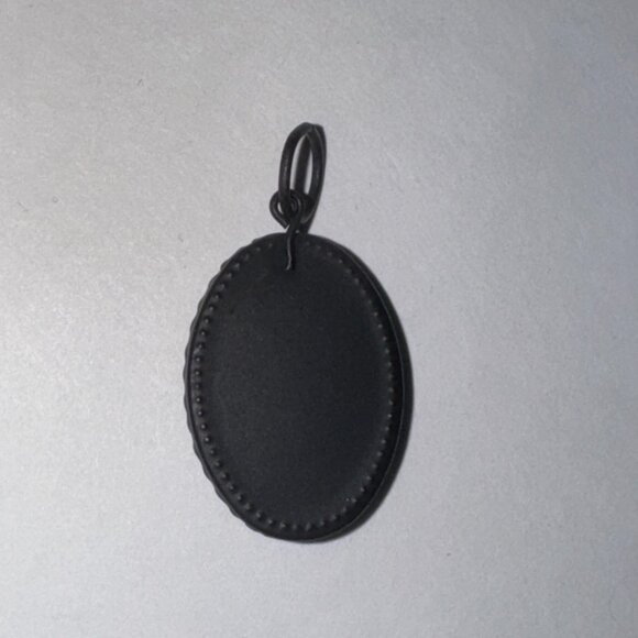 Blue gem Black Oval Pendant - Picture 12 of 14